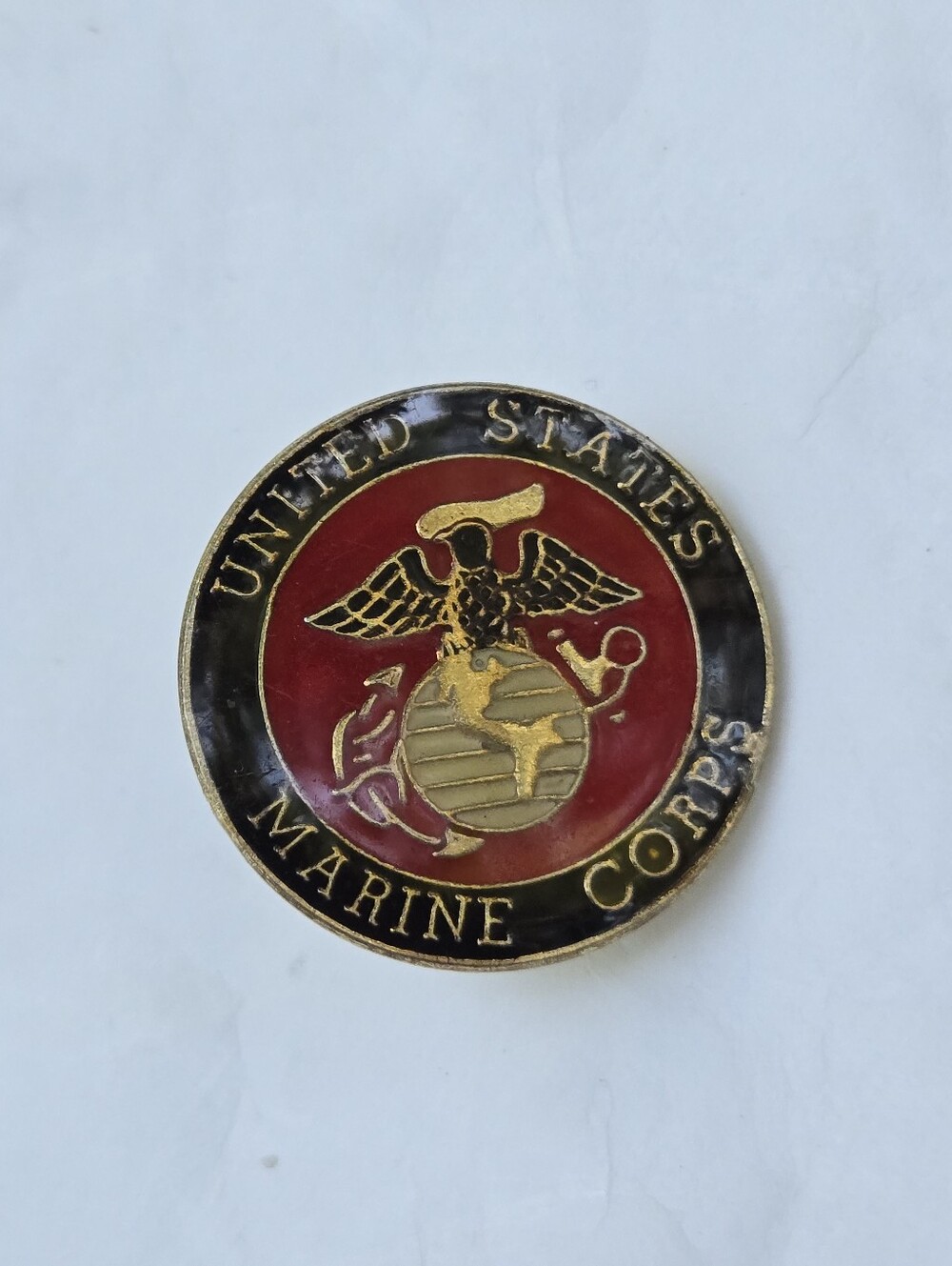 80's US Marine Corps Lapel Pin United State Army Military Souvenir Pinback VTG